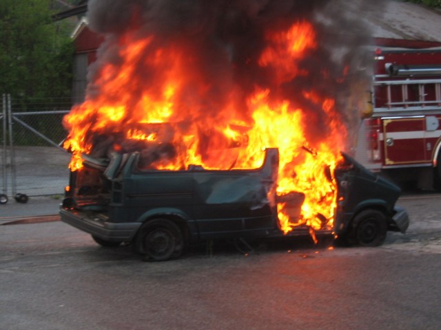 Vehicle Fire Training at the station