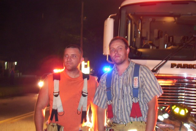 Fire Fighters Billy  Bailey and Jinx Radcliff