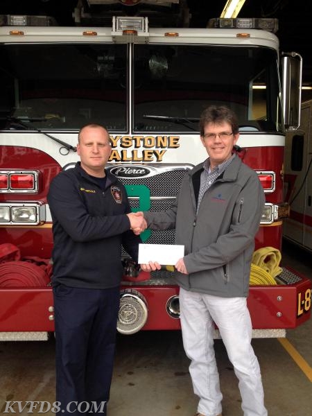 Kvfd Receives Grant From Pa American Water Company - Keystone Valley 